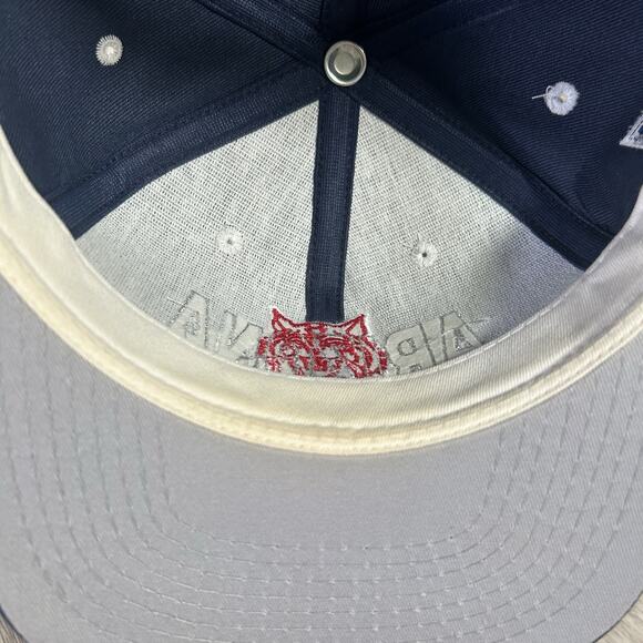 Vintage Arizona Wildcats Hat Snapback College #1 Apparel Blue Wool Blend Cap USA - Picture 5 of 8